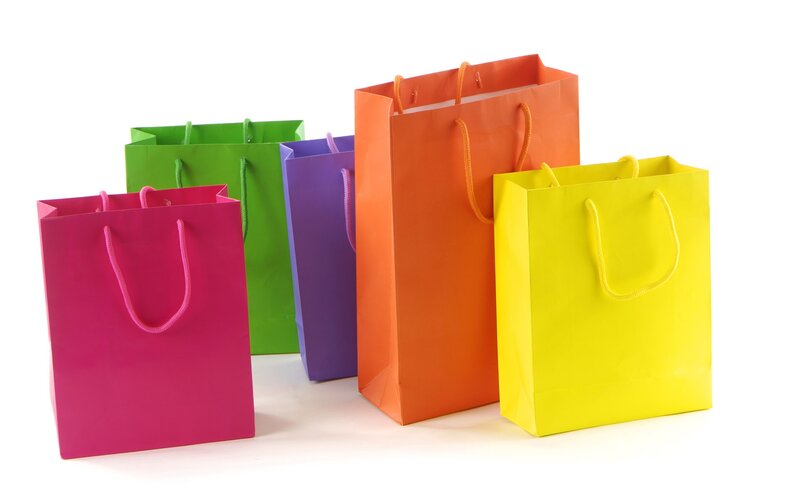 colorful shopping bags