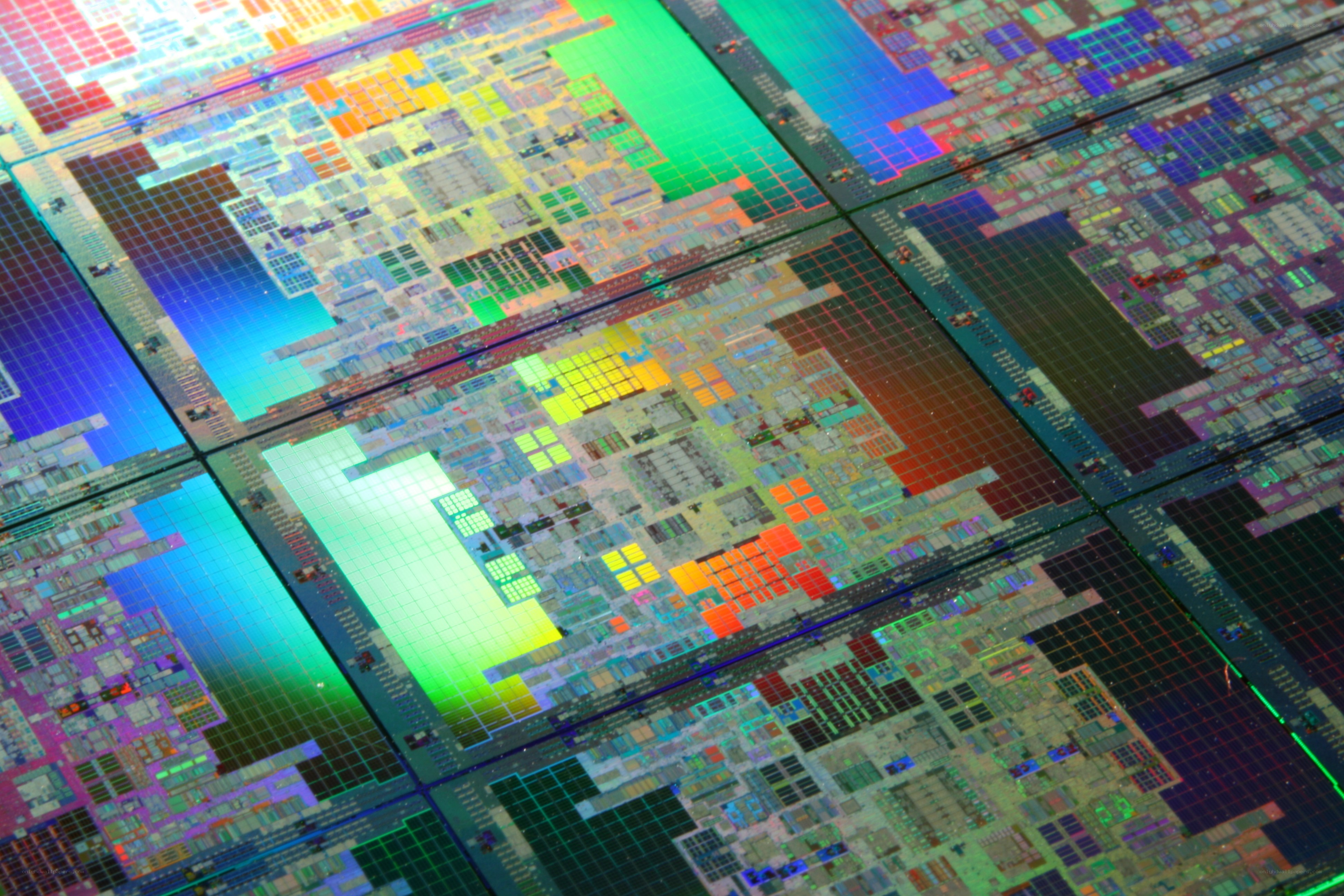 Colorful silicon wafer