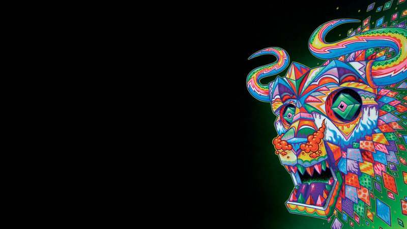 colorful skull artwork