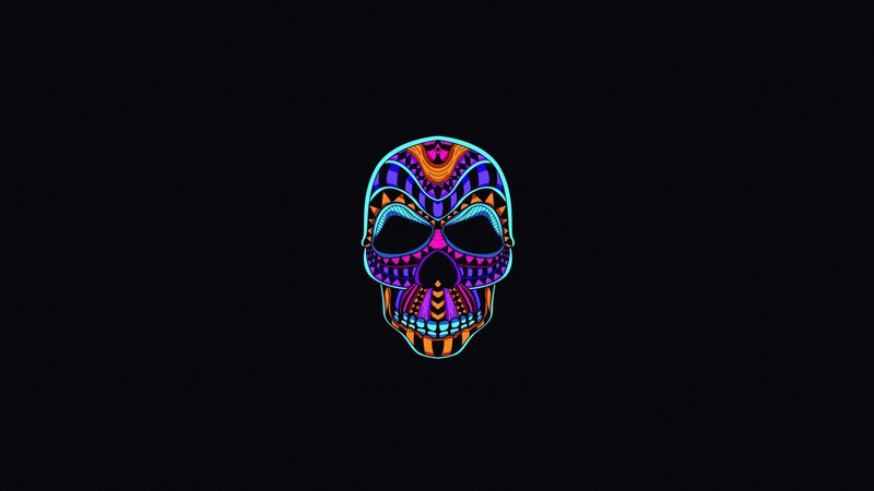 Colorful Skull Design
