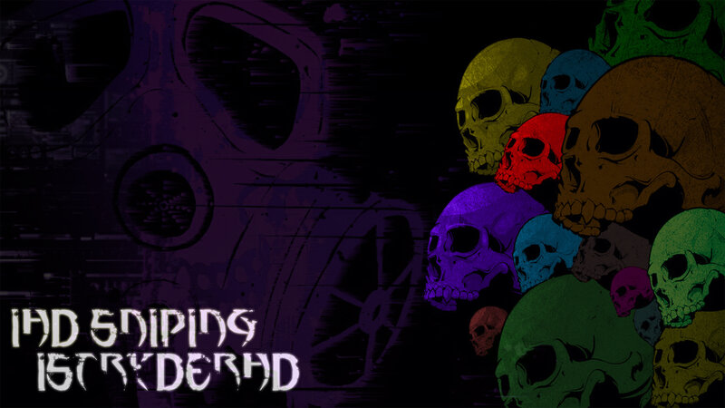 Colorful Skulls and Gas Mask