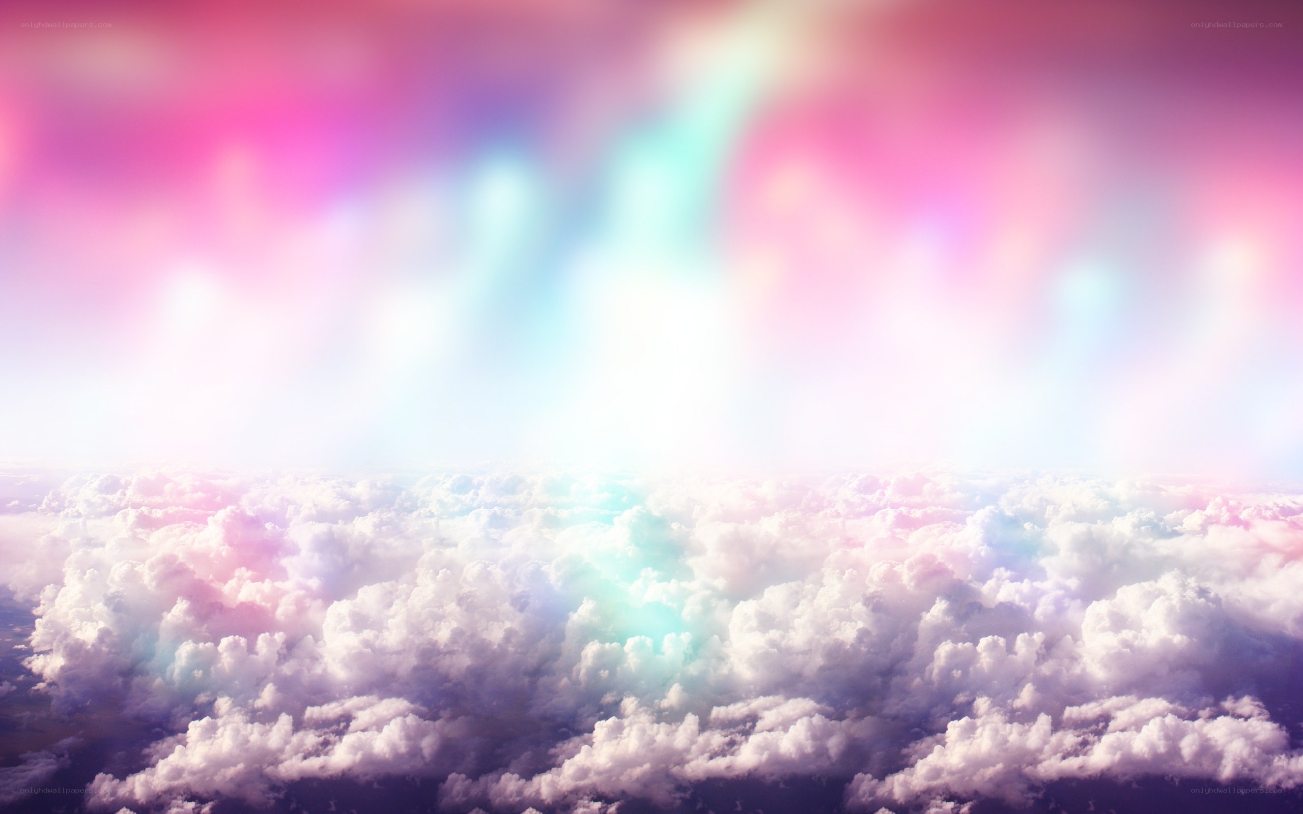 colorful sky above clouds