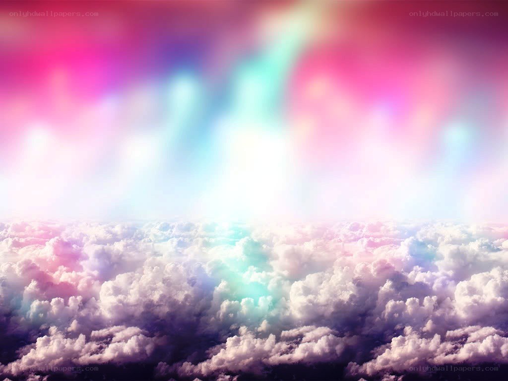 colorful sky above clouds