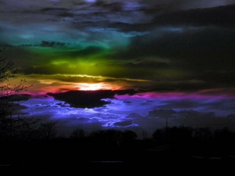 Colorful Sky at Sunset — Purple