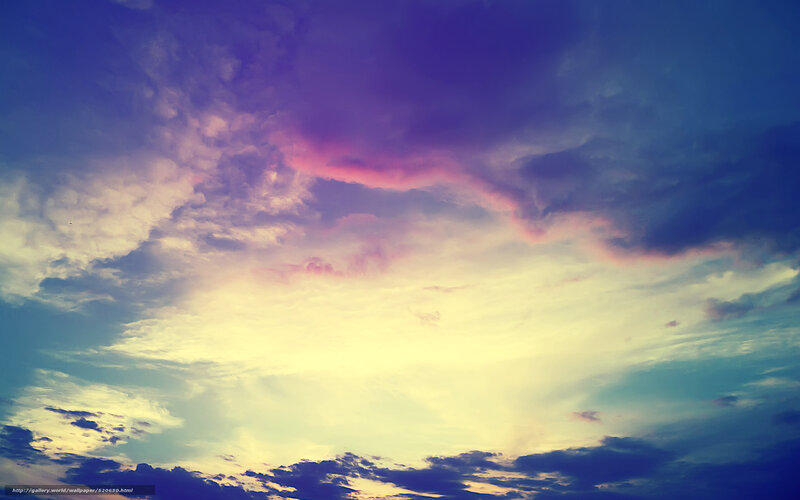 Colorful sky at sunset
