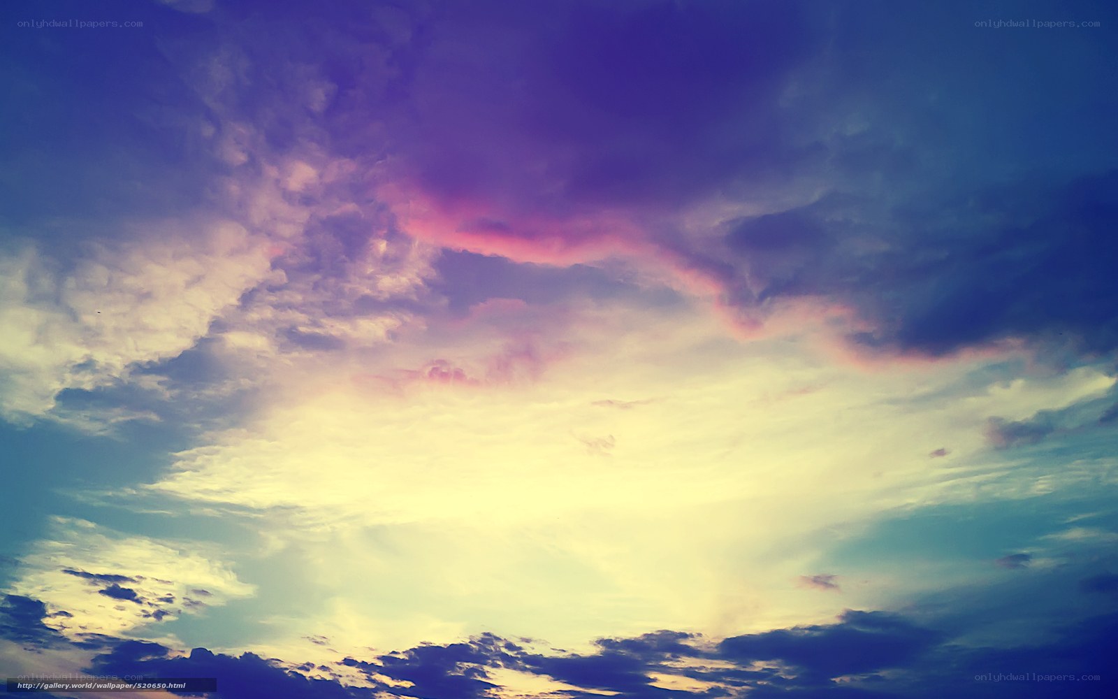 Colorful sky at sunset