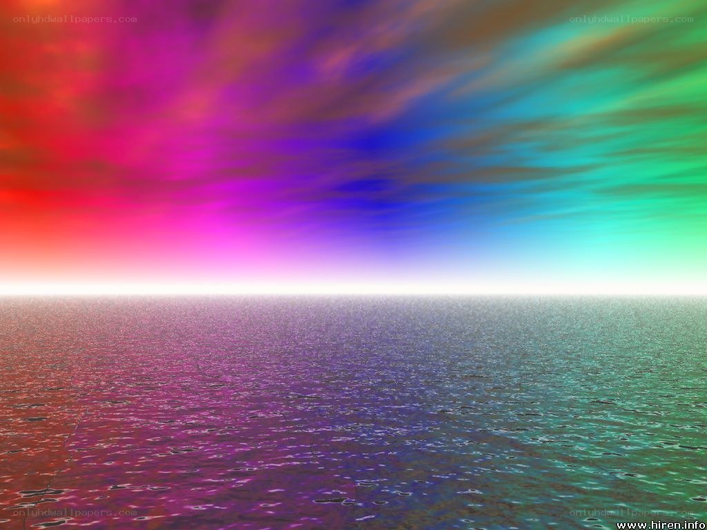 colorful sky over water