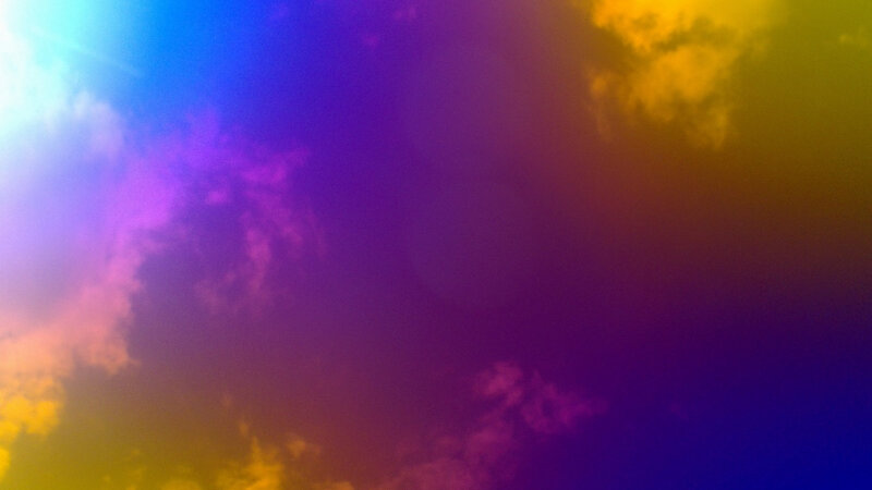 Colorful Sky with Clouds — Purple, Vibrant
