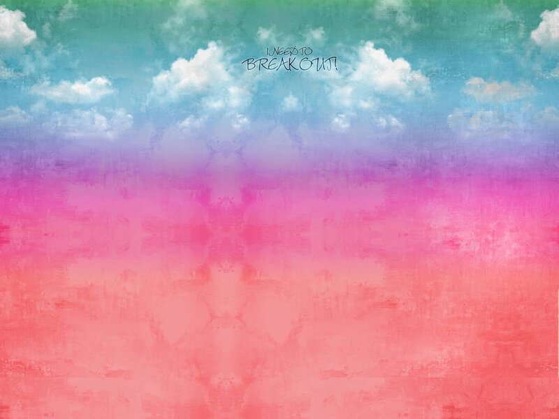 colorful sky with text