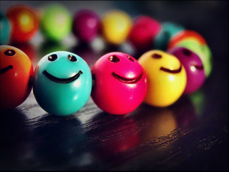 Colorful Smiley Beads