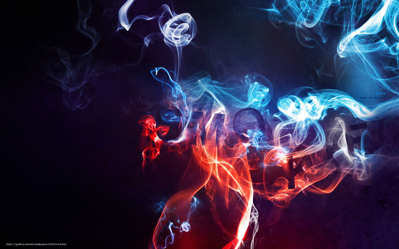 Colorful smoke art design