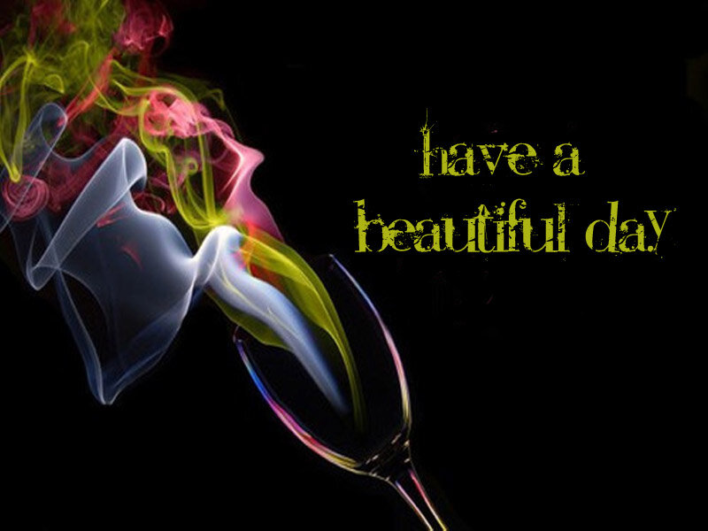 Colorful Smoke from Glass