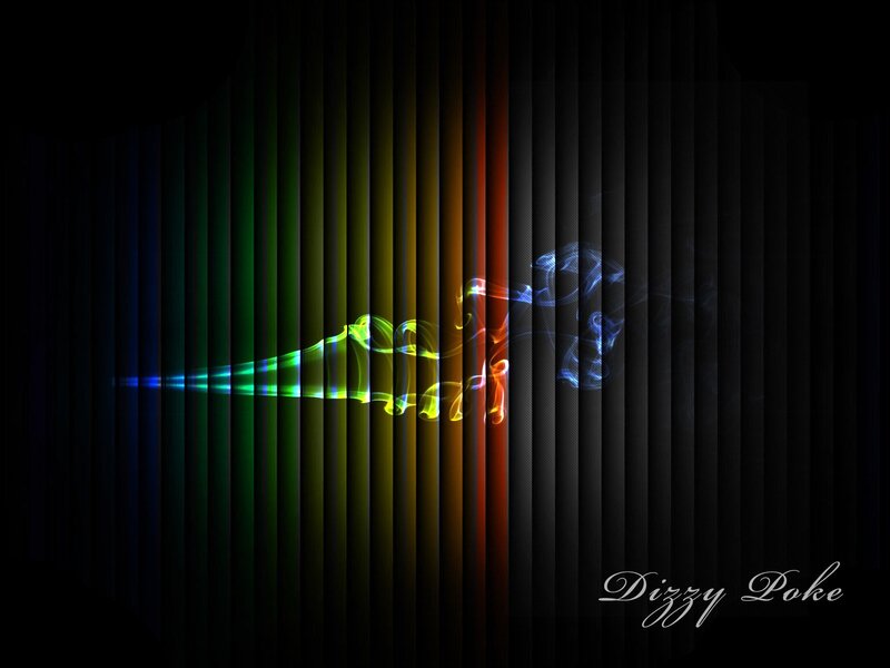 Colorful smoke on dark background