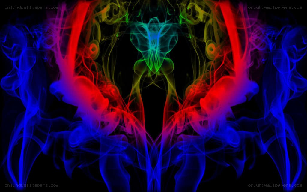 colorful smoke patterns