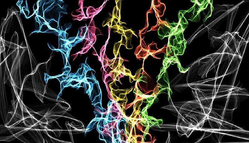 Colorful Smoke Patterns — Blue