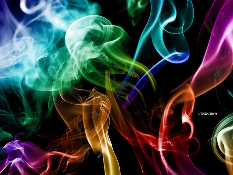 Colorful Smoke Patterns — Green
