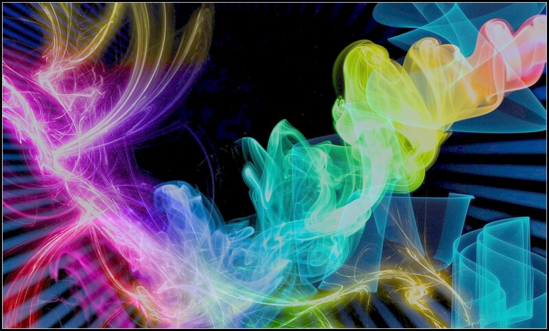 Colorful Smoke Patterns — Purple, Dynamic