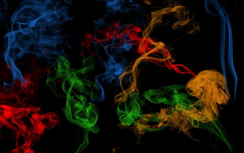 Colorful Smoke Patterns — Red, Dynamic, Abstract, Colors