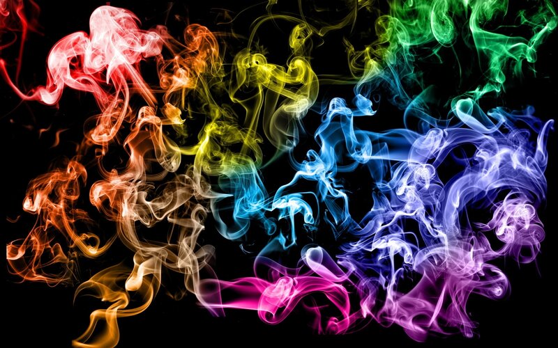 Colorful Smoke Patterns — Red
