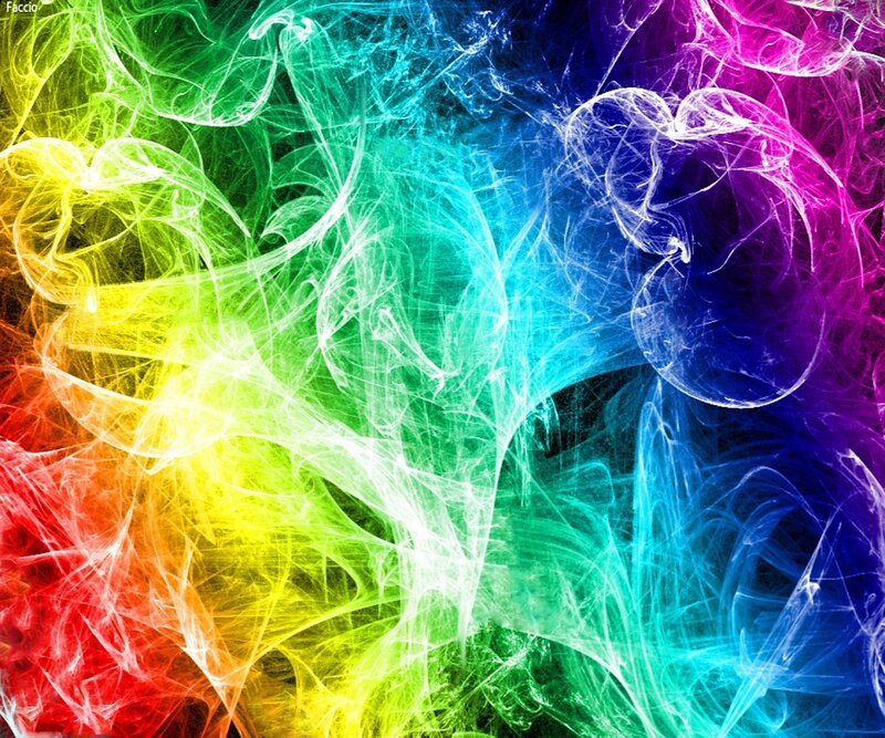 Colorful Smoke Patterns — Red, Vibrant
