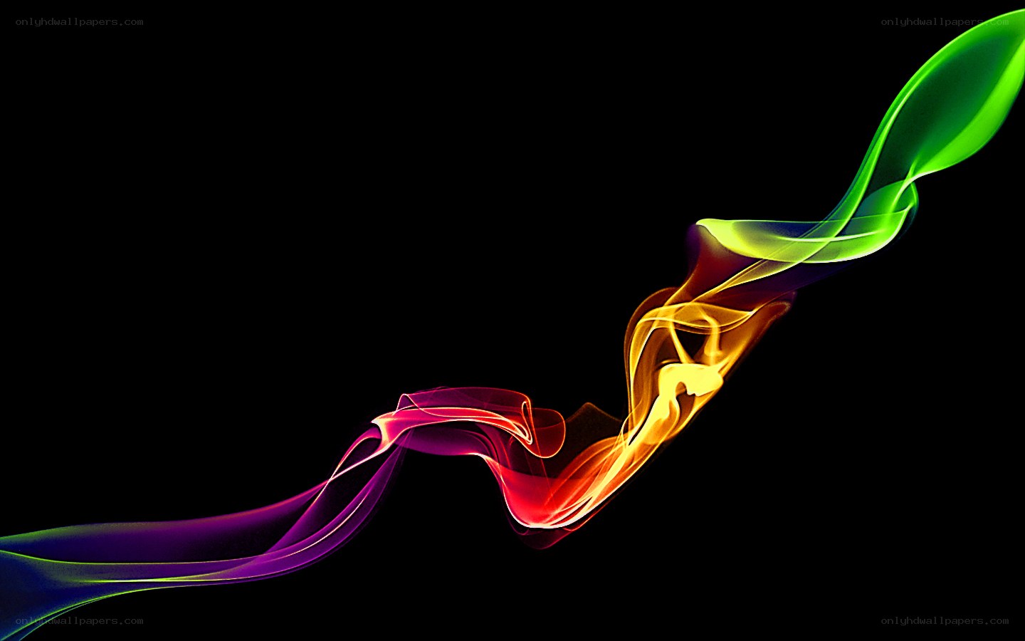 Colorful smoke swirl