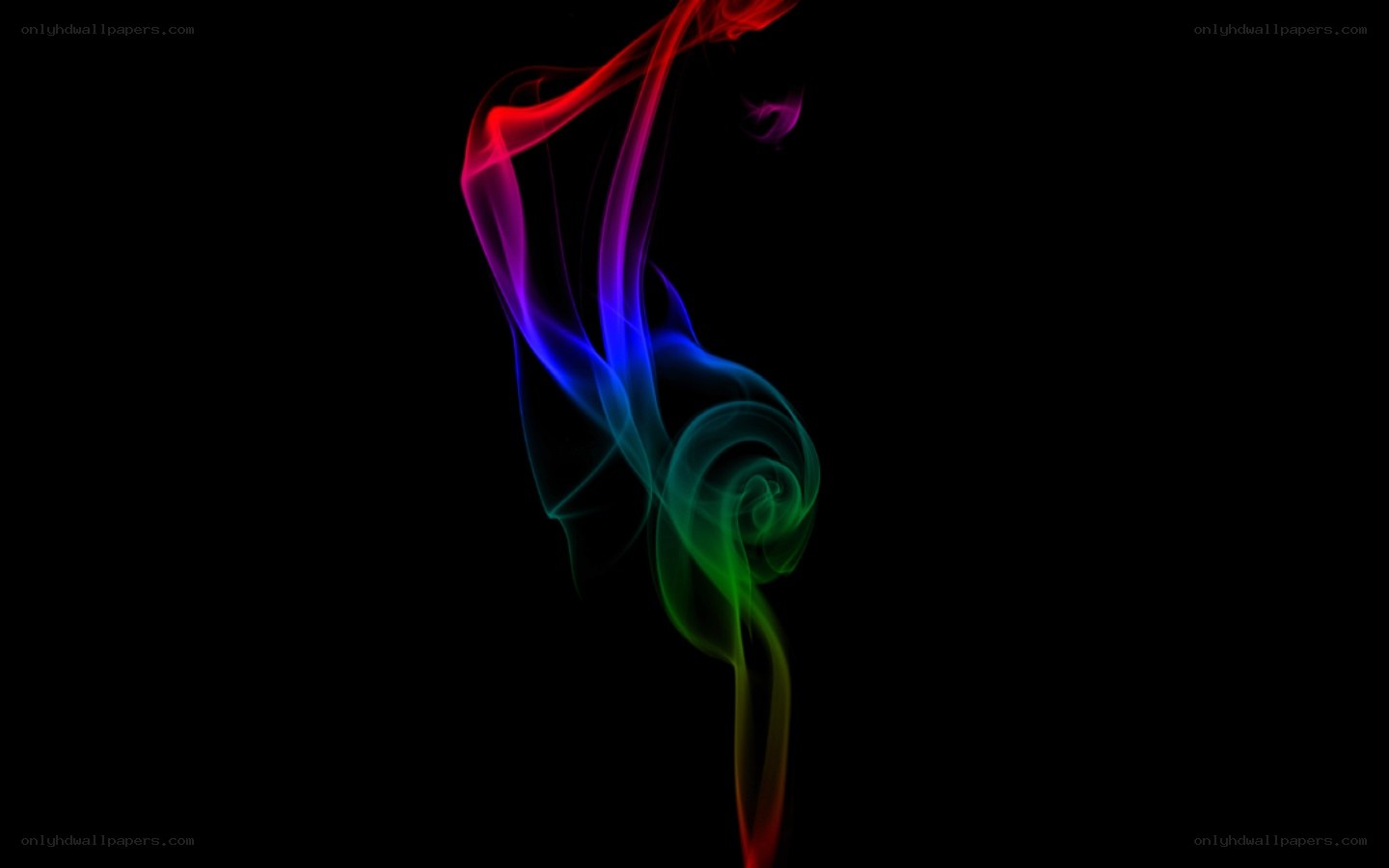 Colorful smoke swirl
