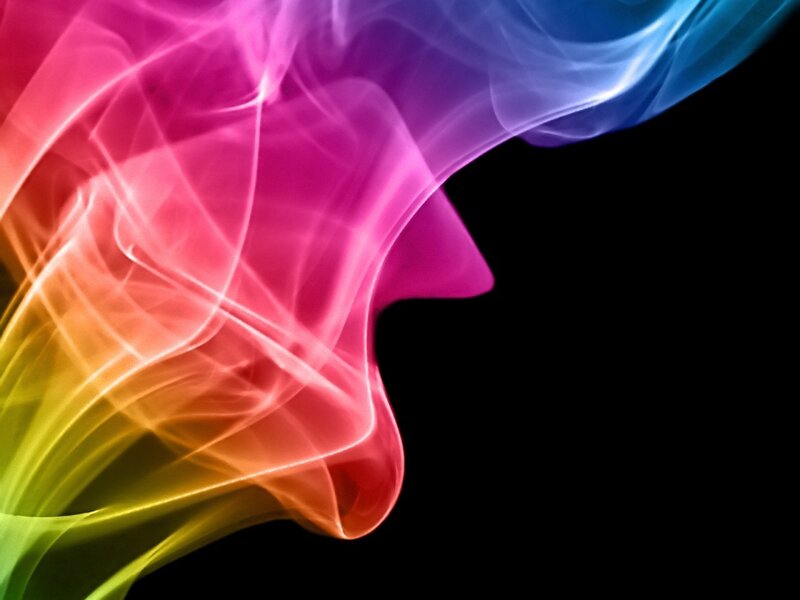Colorful Smoke Swirl — Pink, Dynamic, Abstract, Light
