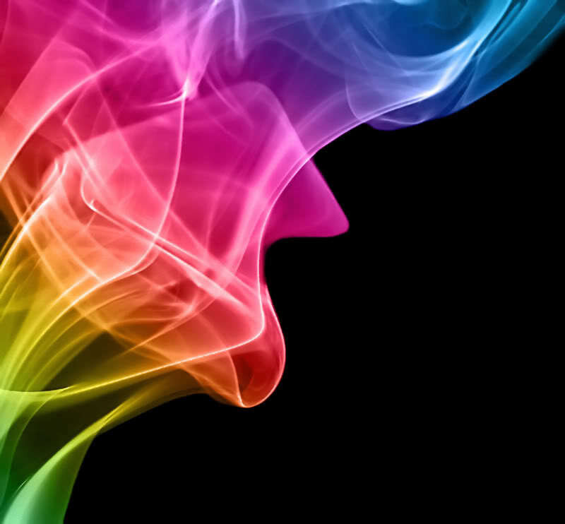 Colorful Smoke Swirl — Pink, Dynamic, Abstract