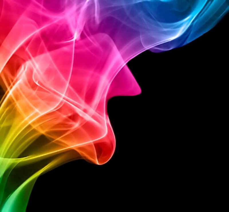 Colorful Smoke Swirl — Pink
