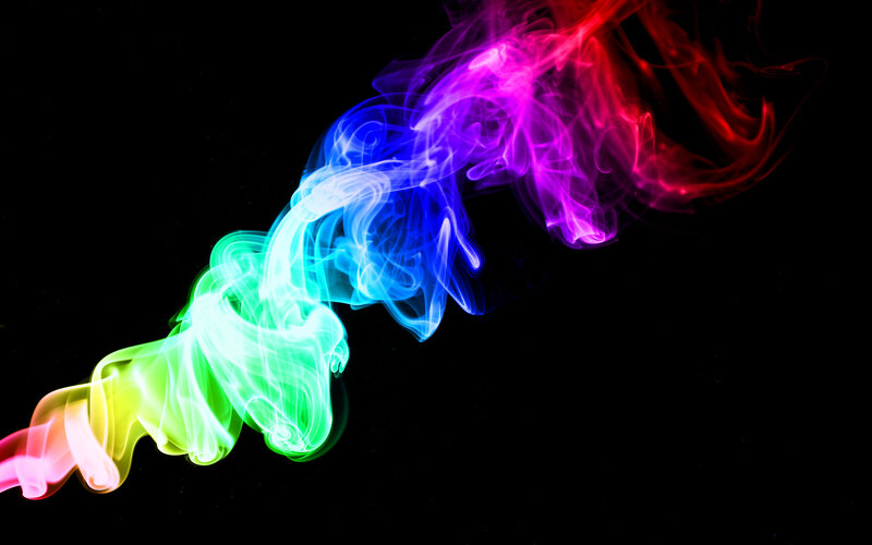 Colorful Smoke Swirl — Red, Dramatic, Abstract