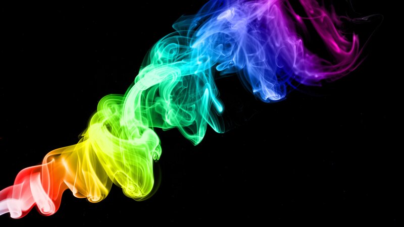 Colorful Smoke Swirl — Red, Dynamic