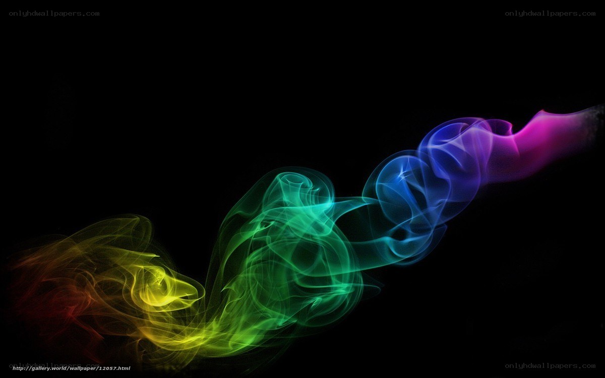 Colorful smoke swirl