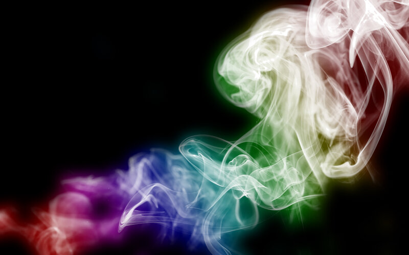 colorful smoke swirls