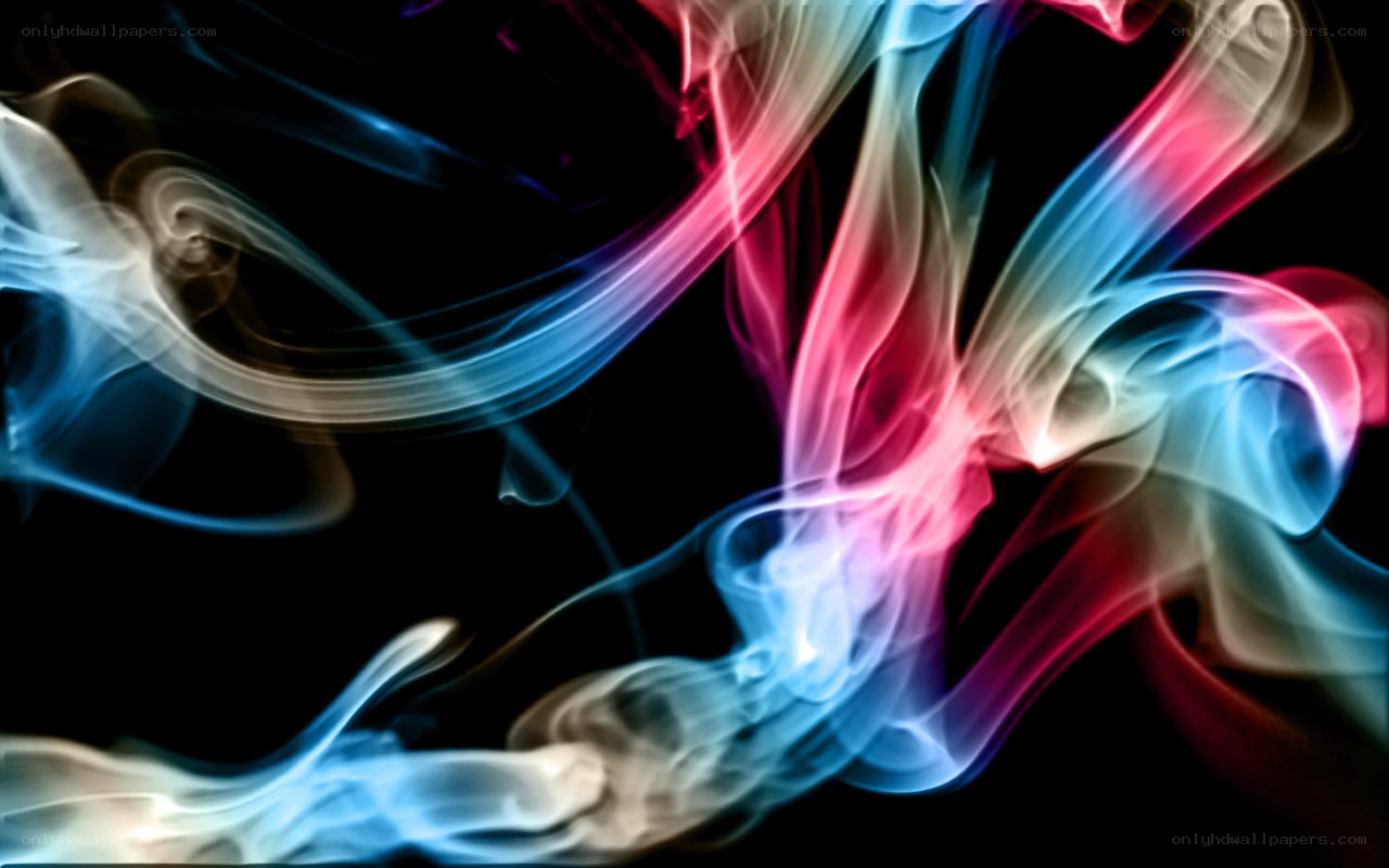 Colorful smoke swirls
