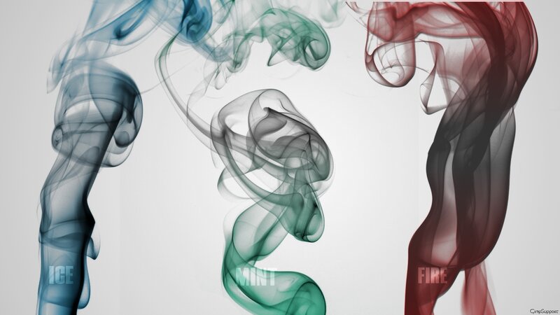 Colorful smoke swirls