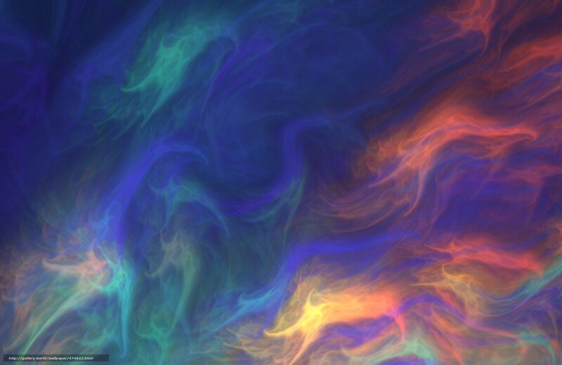 Colorful Smoke Swirls — Blue, Dynamic, Abstract