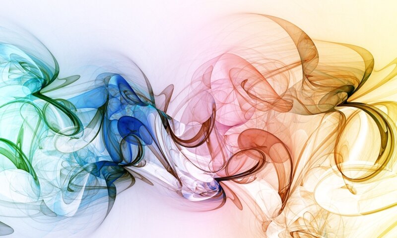 Colorful Smoke Swirls — Blue, Ethereal, Abstract, Colors