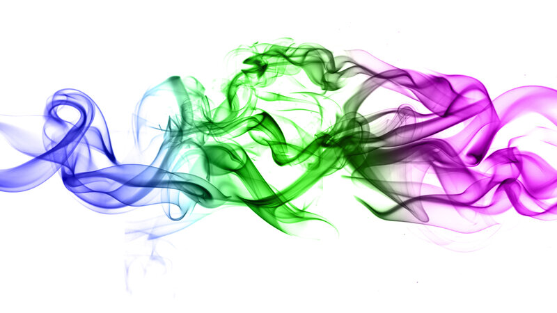 Colorful Smoke Swirls — Blue, Ethereal