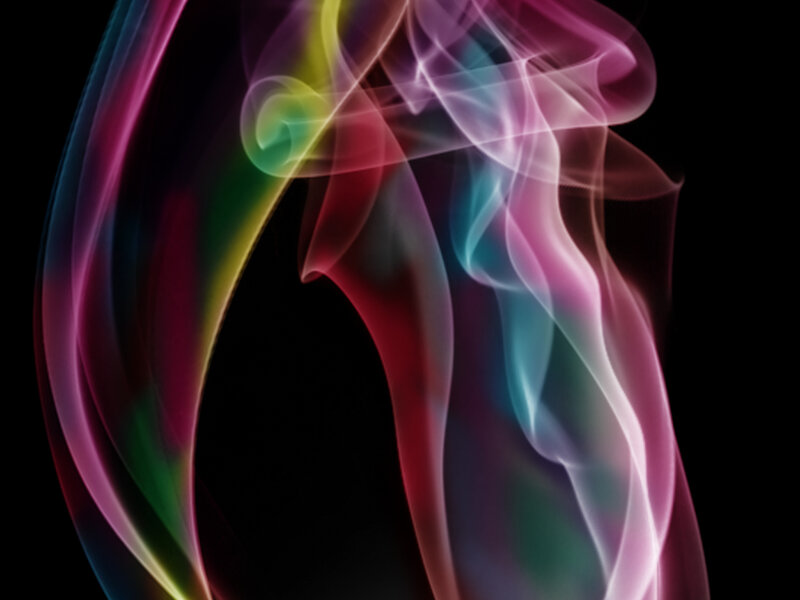 Colorful Smoke Swirls — Pink