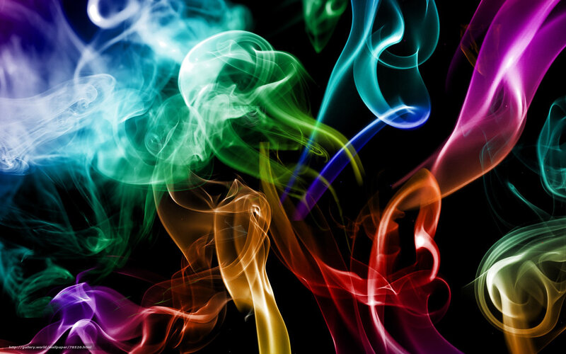 Colorful Smoke Swirls — Purple, Dynamic