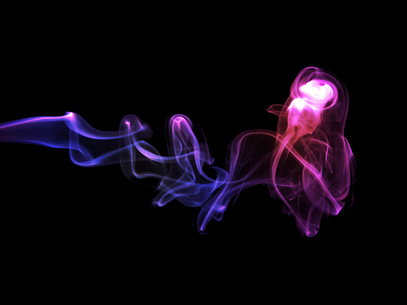 Colorful Smoke Swirls — Purple, Ethereal, Abstract, Light, Pink