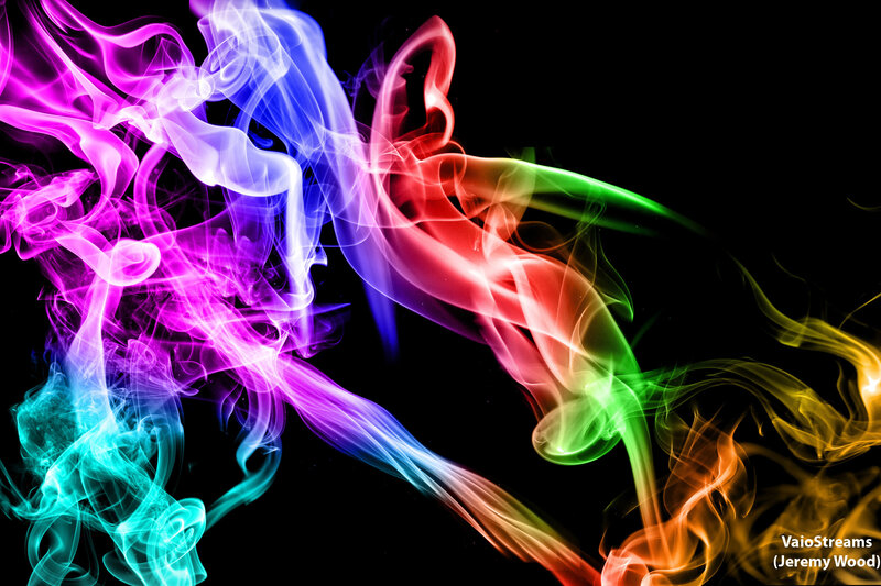 Colorful Smoke Swirls — Purple