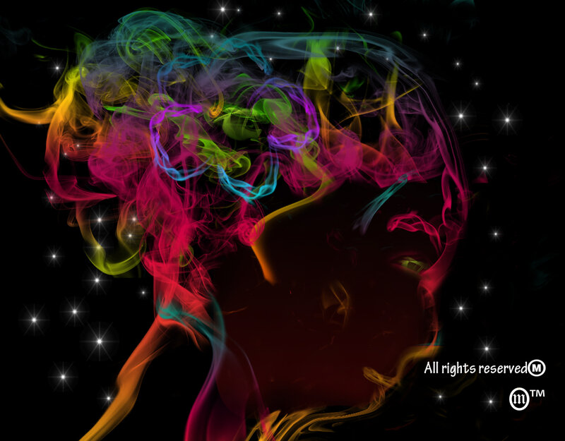 Colorful Smoke Swirls — Red, Dramatic