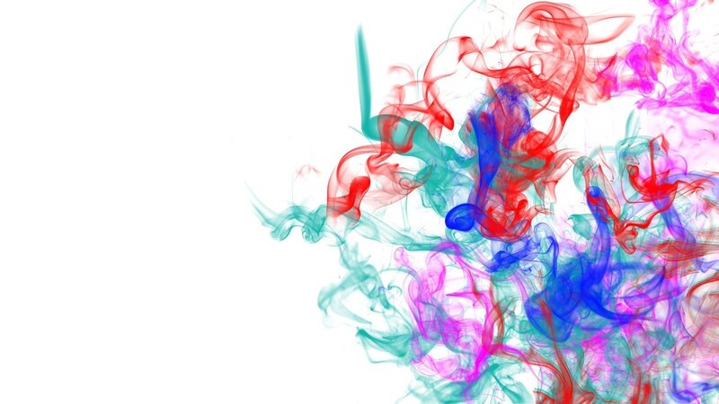 Colorful Smoke Swirls — Red, Dynamic, Abstract, Blue