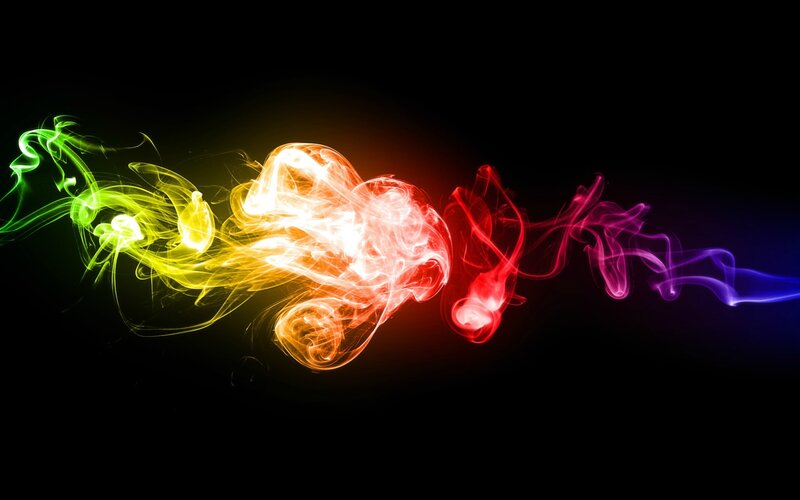Colorful Smoke Swirls — Red, Dynamic, Abstract, Light