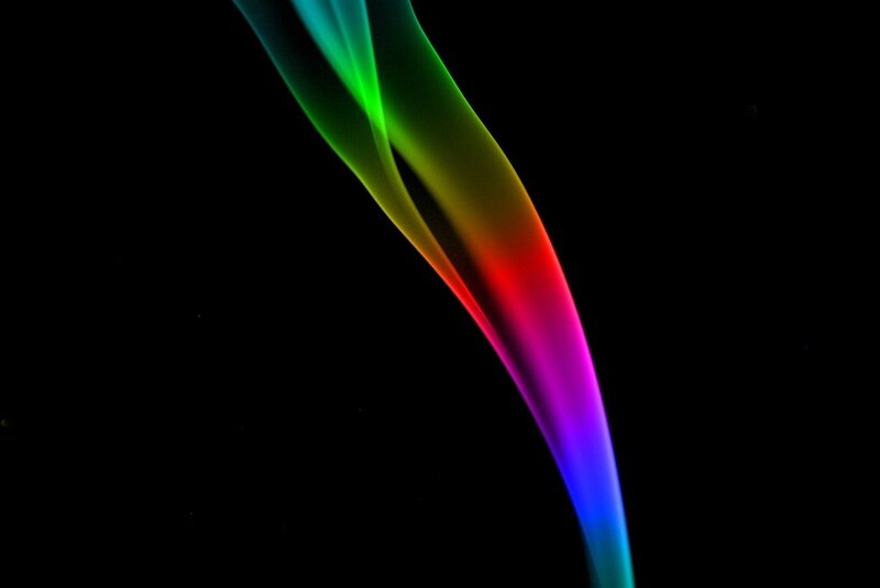 Colorful Smoke Trail — Green