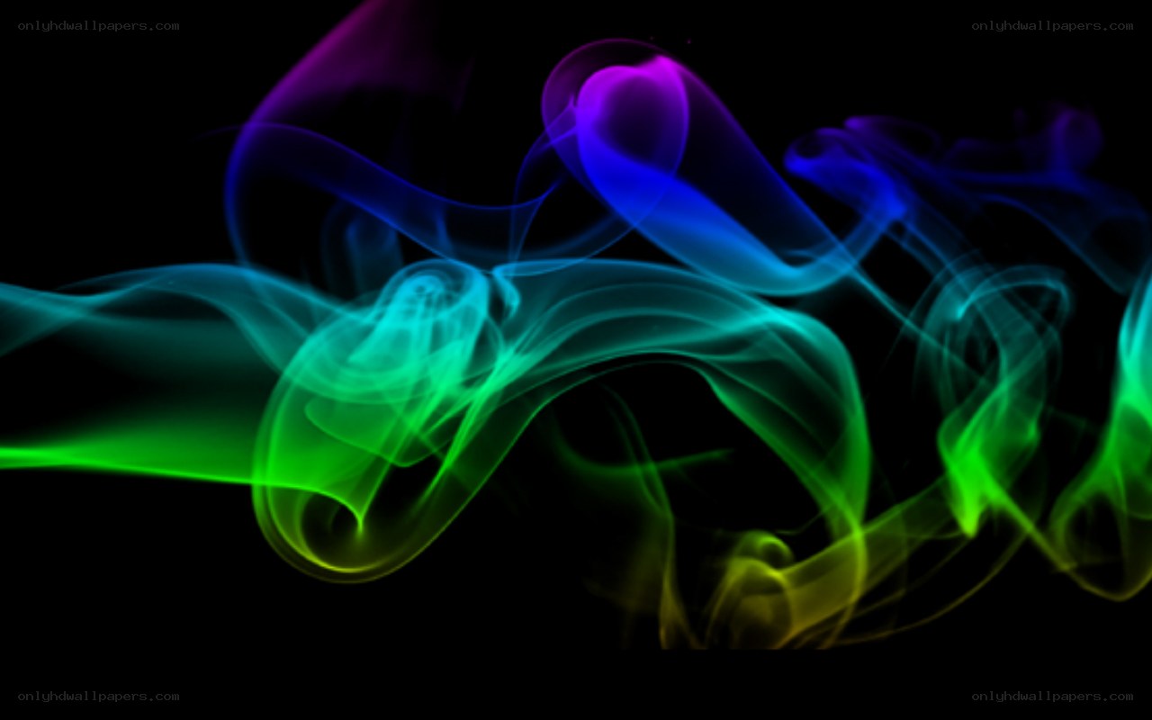 Colorful smoke waves
