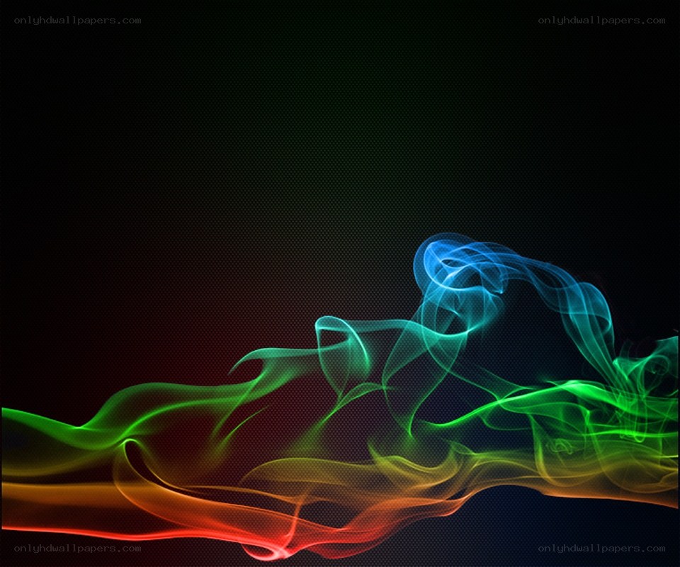 Colorful smoke waves