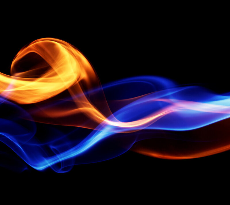 Colorful smoke waves