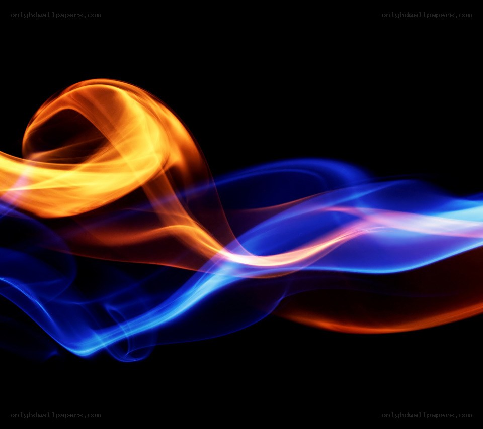 Colorful smoke waves